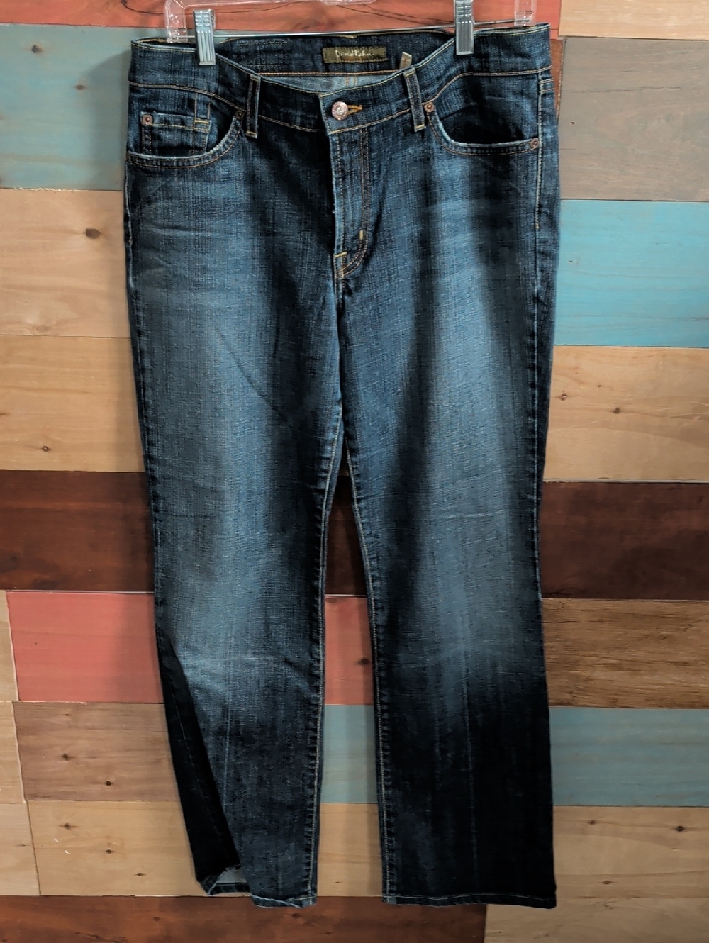 David Kahn Women’s Straight Leg Jeans - Dark Blue